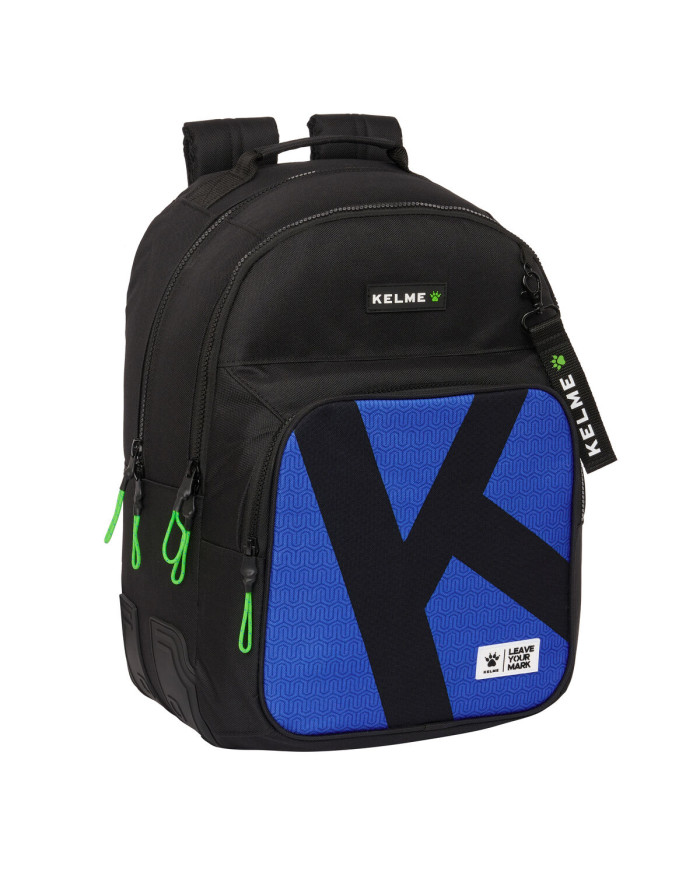 School Bag Kelme Royal Blue Black 32 x 42 x 15 cm