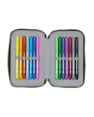 Double Pencil Case The Mandalorian This is the way Black 12.5 x 19.5 x 4 cm (28 Pieces)