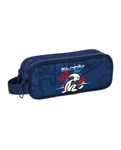 Double Carry-all El Niño Paradise Navy Blue 21 x 8 x 6 cm