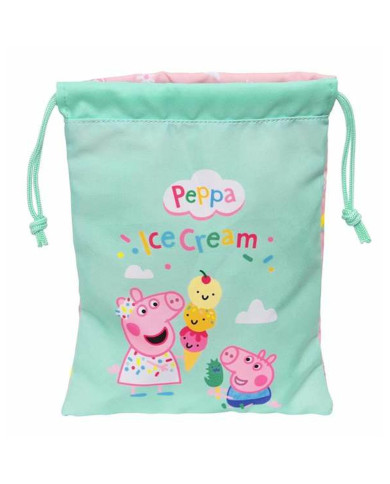 Lunchbox Peppa Pig Ice cream Sack 20 x 25 x 1 cm Pink Mint