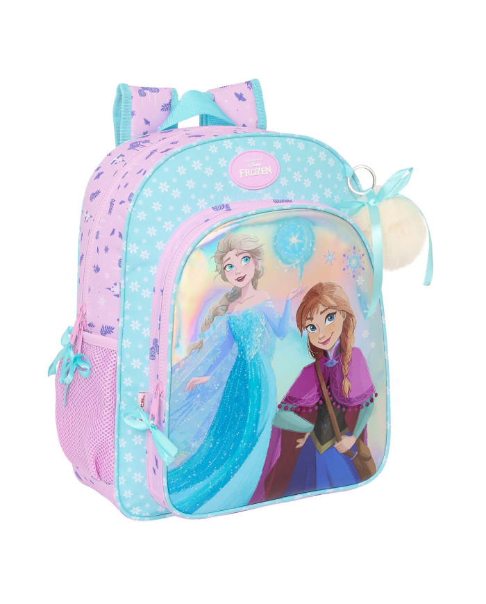 School Bag Frozen Cool days Violet Sky blue 32 x 38 x 12 cm