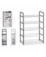 Shoe Rack Kipit White Black Grey Metal Steel polypropylene 68 x 3,5 x 18,5 cm 68 x 3 x 18,5 cm