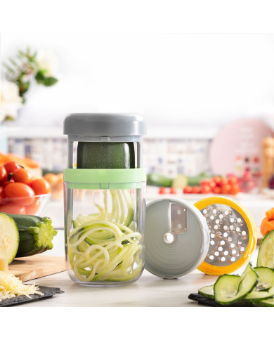 Vegetable Spiral Cutter and Grater with Recipes Vigizer InnovaGoods