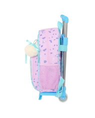 School Rucksack with Wheels Frozen Cool days Violet Sky blue 28 x 34 x 10 cm