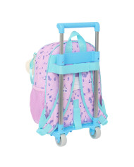 School Rucksack with Wheels Frozen Cool days Violet Sky blue 28 x 34 x 10 cm