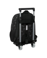 School Rucksack with Wheels Star Wars The fighter Black 27 x 33 x 10 cm
