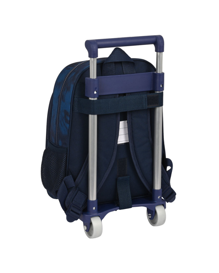 School Rucksack with Wheels Batman Legendary Navy Blue 27 x 33 x 10 cm