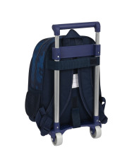 School Rucksack with Wheels Batman Legendary Navy Blue 27 x 33 x 10 cm