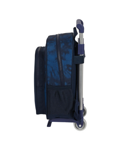 School Rucksack with Wheels Batman Legendary Navy Blue 27 x 33 x 10 cm
