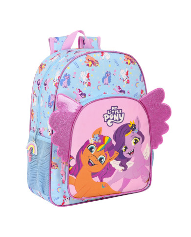 School Bag My Little Pony Wild & free Blue Pink 33 x 42 x 14 cm