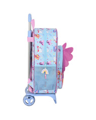 School Rucksack with Wheels My Little Pony Wild & free Blue Pink 33 x 42 x 14 cm