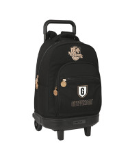School Rucksack with Wheels Harry Potter Bravery Black 33 X 45 X 22 cm