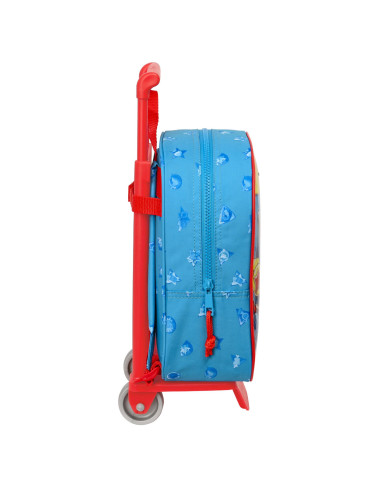 School Rucksack with Wheels SuperThings Rescue force Blue 22 x 27 x 10 cm