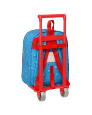 School Rucksack with Wheels SuperThings Rescue force Blue 22 x 27 x 10 cm