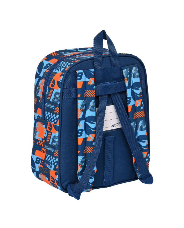 Child bag Hot Wheels Speed club Orange Navy Blue (22 x 27 x 10 cm)