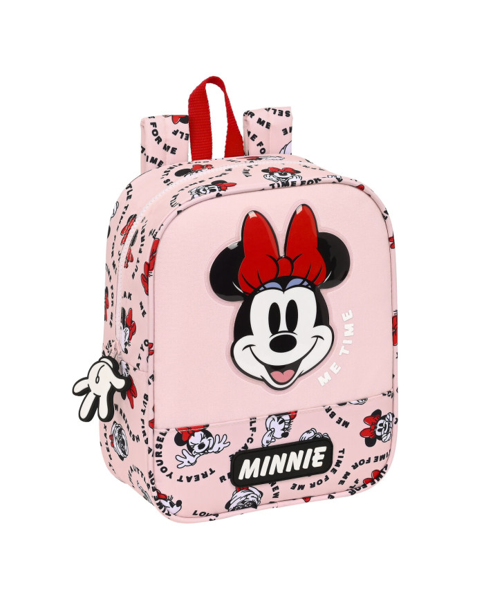 Child bag Minnie Mouse Me time Pink (22 x 27 x 10 cm)