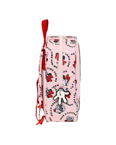 Child bag Minnie Mouse Me time Pink (22 x 27 x 10 cm)