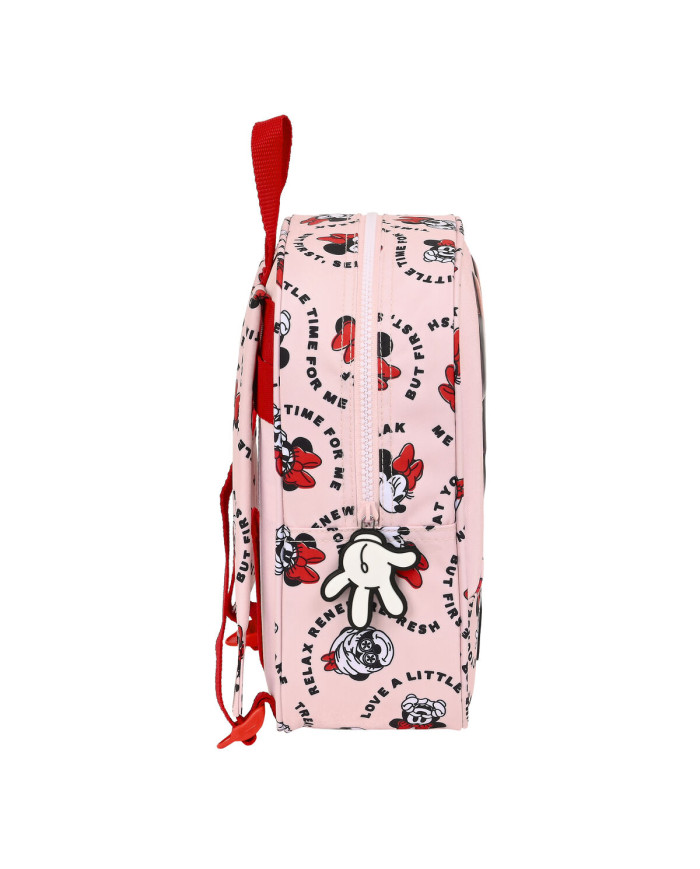 Child bag Minnie Mouse Me time Pink (22 x 27 x 10 cm)