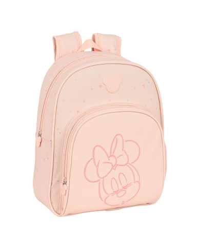 School Bag Minnie Mouse Baby Pink (28 x 34 x 10 cm)
