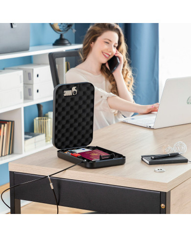 Portable Safe Box with Security Cable Prisaven InnovaGoods