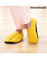 Microwavable Heated Slippers InnovaGoods Mustard