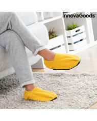 Microwavable Heated Slippers InnovaGoods Mustard