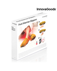 Microwavable Heated Slippers InnovaGoods Mustard