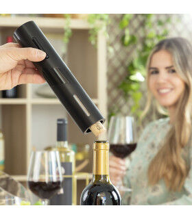 Sacacorchos Eléctrico con Accesorios para Vino Corking InnovaGoods